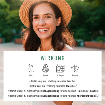 NATURTREU® Hyaluron Capsules with 500 mg of high-dose hyaluronic acid with aloe vera, biotin &amp; vitamin C - 90 Capsules for skin* and joints** - Natural and vegan