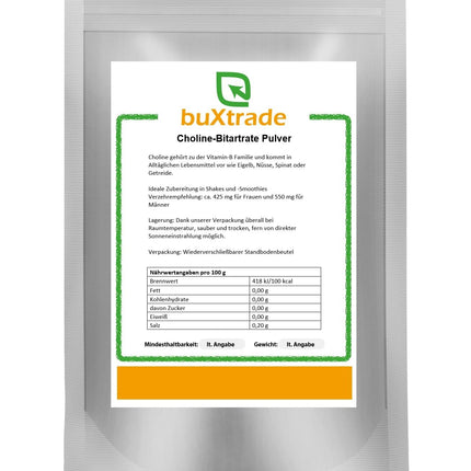 250 g Choline Bitartrate Powder | Non-GMO | Choline | Vitamin B4