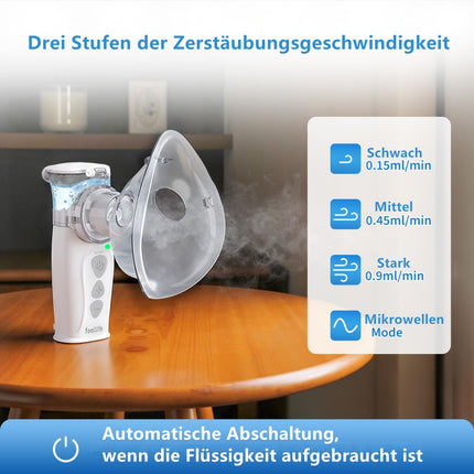 FEELLIFE Inhaler Children Inhaler Adult Nebulizer Inhaler Baby Rechargeable Quiet Handheld Inhaler Air Pro VIII with AIMESH Technology for Children Adults Baby