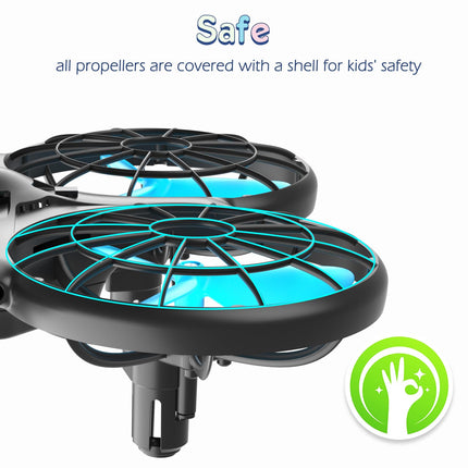 Loolinn | Drone for Kids Gift - Mini Drone, RC Quadcopter with Anti-Collision Technology/Safe for Kids/Easy to Fly/360° Flips/Hand-Controlled Mode/ C0 (Gift for Kids)