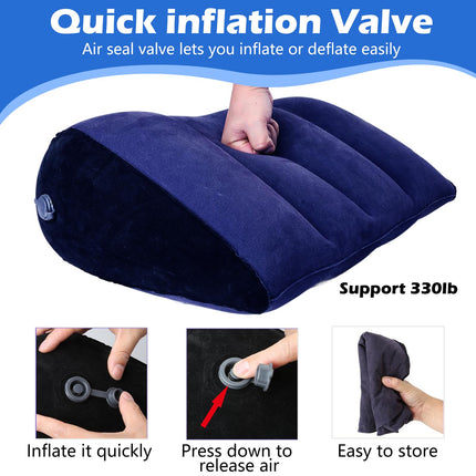 Sex Toys for Couples, Sex Pillow, Inflatable Sex Position Pillow for Sex Positions, Couple Deep Position Support, Erotic Ramp Sex Toys for Couples, Men, Women