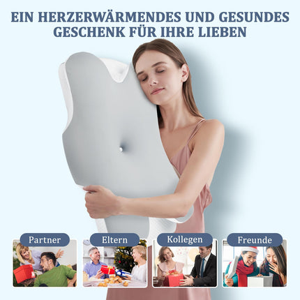 Untimaty Neck Pillow - Orthopedic Memory Foam Pillow, Ergonomic Pillow for Neck Pain Relief for Side, Back, and Stomach Sleepers with Ice Silk Cover (Gray)