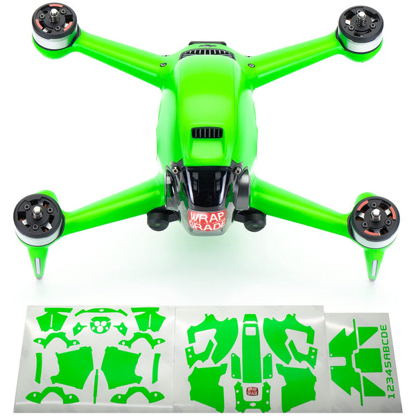 WRAPGRADE Skin Compatible with DJI FPV (NEON Green)