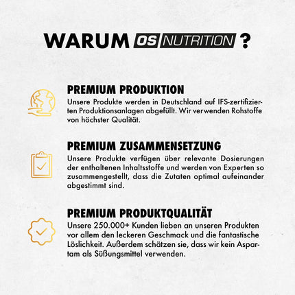 OS NUTRITION Götterpuls Premium Pre Workout Booster Peach Iced Tea 308g