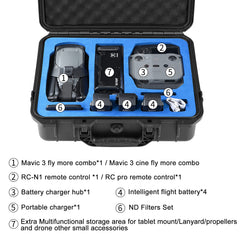 SKYREAT Mavic 3 Bag Waterproof Case, Hard Shell Professional for DJI Mavic 3 Fly More Combo/DJI Mavic 3 Cine Premium Accessories