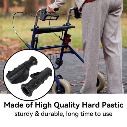 Pack of 2 rollator handles, ergonomic handle rollator spare parts, 2.2 cm walker handles for rollator wheelchair, rollator accessories for the elderly and injured (12 cm, right and left).
