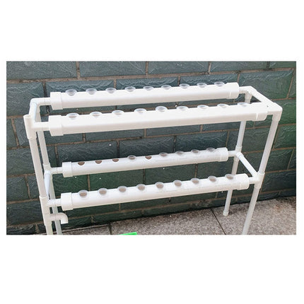 NadineDutol Hydroponic Grow Kit, 2-Layer Hydroponic Growing Equipment with Grow Baskets for Growing Vegetables and Fruits on Balconies, Gardens, Patios, and Courtyards (2 Layers, 36 Planting Sites)