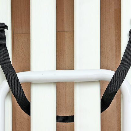 Alberts 140496 Bed Riser | Handle: Steel, white plastic-coated, Ø21 mm | Plate: Plastic, white, 330 x 560 x 620 mm