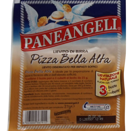 3x Paneangeli Mastro fornaio pizza bella alta 27g Brewer's yeast yeast mixture 3x9g