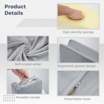YOFAPA Arm Elevation Pillow Triangle - Sponge Elbow Wedge Pillow Sleep Arm Support Arm Pillow Arm Support Pillow Ergonomic Armrest Wedge Pillow for Sleeping