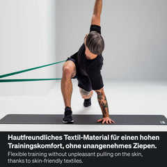BLACKROLL® SUPER Band FITNESS BAND Set (3-pack), exercise bands for strengthening muscles, flexible resistance bands in 3 strengths: light (orange), medium (green) &amp; strong (blue), Made in Germany