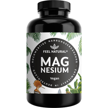 High-dose magnesium capsules - 365 capsules (year's supply) - 664mg per capsule, including 400mg elemental magnesium - higher content than other forms of magnesium - Laboratory-tested &amp; vegan