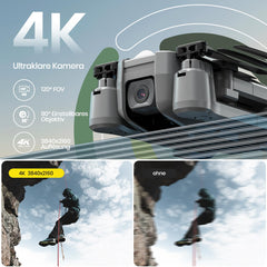 Holy Stone HS440D GPS Drone with 4K Camera for Beginners, 1 Battery for 20 Min. Flight Time, Follow Me, Auto Return, 5G FPV Transmission, RC Foldable Drone Complete Set under 249g Professional for Adults, C0