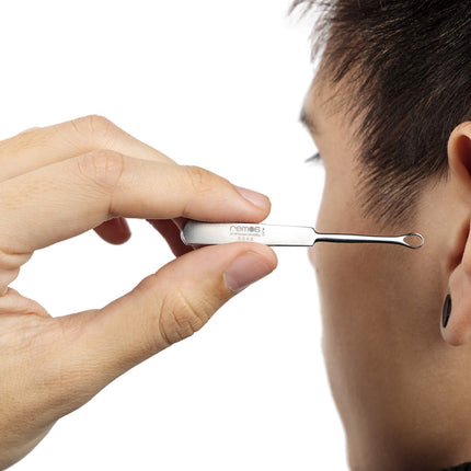 REMOS ear cleaner made of stainless steel for removing earwax, length 7 cm