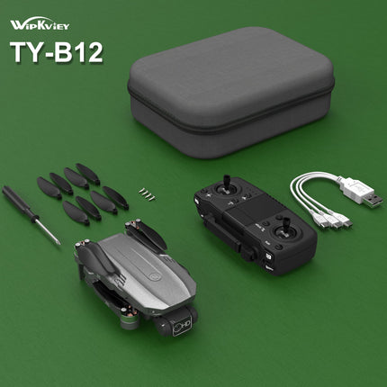 Wipkviey B12 Drone with 4k Camera, GPS Drone with One-Click Return, FPV RC Quadcopter for Beginners, Brushless Motor, Low Battery Return, 50 Min Flight Time with 2 Batteries, Under 249g, C0