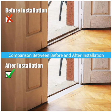 Compensation profile, self-adhesive transition profile, threshold transition rail, silicone door threshold ramp, threshold ramp, wheelchair ramp for door openings, bathrooms (C-White, 6.5 x 2.5 x 100 cm)