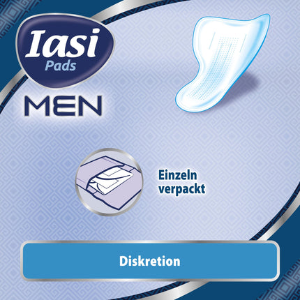 IASI Men Super Level 3, pads for mild to moderate urinary leakage in men, 10 pieces