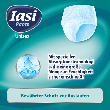 IASI Unisex High Protection Pants, 10 Disposable Pants Size XXL, EXTRA Absorbency, 10 Pieces