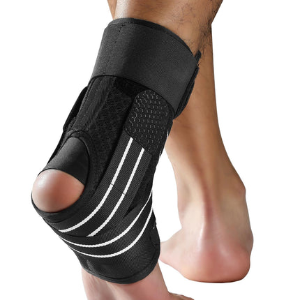 Fitomo Ankle Brace, Adjustable Foot Brace with Removable Stabilizer, Foot Brace for Plantar Fasciitis, Arthritis, ACL, Joint Pain, Heel Spurs, Sports, 1 Piece