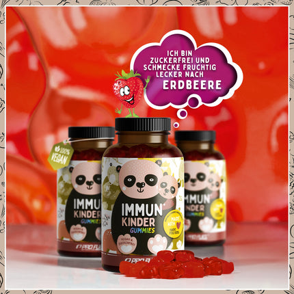 Vitamin Gummies for Children 60x - with vitamins B12, C, D3, K2, zinc &amp; selenium - for immune system and cell protection - optimally dosed for children - laboratory-tested with certificate - sugar-free &amp; vegan