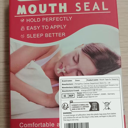 120 Pieces Mouth Tape, Mouth Tape for Sleeping, Mouth Plaster Against Snoring, Helps Develop the Habit of Breathing Through the Nose and Relieves Snoring at Night