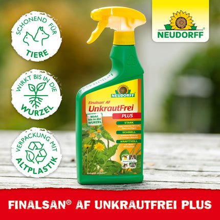 Neudorff Finalsan AF UnkrautFrei Plus – Powerful, fast-acting weed killer that penetrates to the roots. Ready-to-use for 25 m², 750 ml