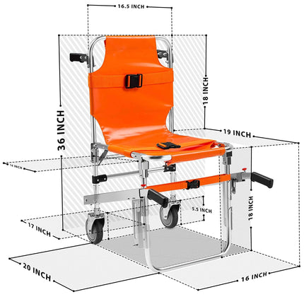 GLDWEY Wheelchair Stairlift, Folding Stair Climbing Wheelchair for Disabled Elderly, Mobile Portable Stair Wheelchair Lifts Can Go Up and Down Stairs