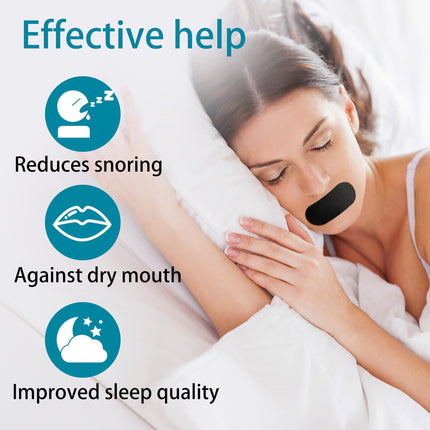 Mouth Patches, Anti-Snoring Mouth Patches for Night (100 Pieces), Snore Stopper, Improves Sleep and Breathing, Suitable for Men and Women