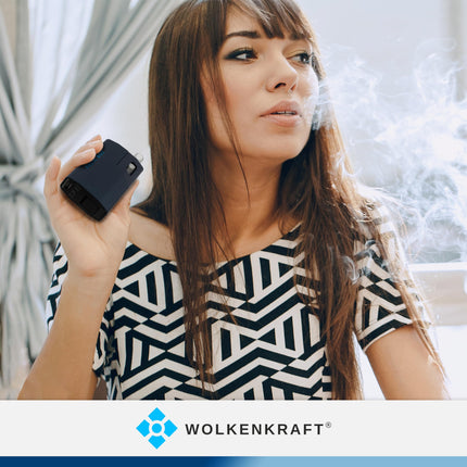 WOLKENKRAFT ÄRiS ULTRA Premium Vaporizer - USB-C | Titanium Chamber | Temperature 100-220 °C | Operating Timer 3-7 Min. | ECA Convection Technology *Night Blue*