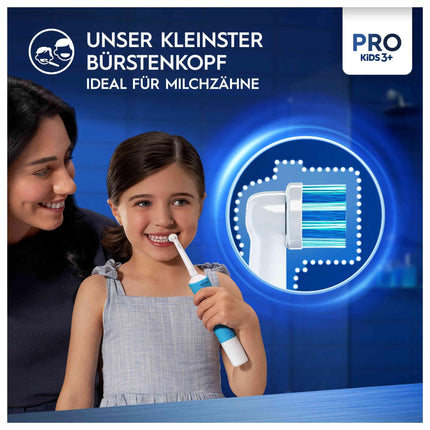 Oral-B Kids Frozen replacement brush heads for electric toothbrush, 8 pieces, extra soft bristles, original toothbrush head, for children 3 years and older, letterbox-compatible packaging