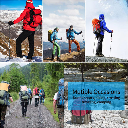 16 PCS Nordic Walking Poles Rubber Buffer, Nordic Walking Pads Rubber Buffer for Hiking Poles Trekking Poles Walking Poles Asphalt Gravel Mountains Hiking Rubber Stopper Attachments