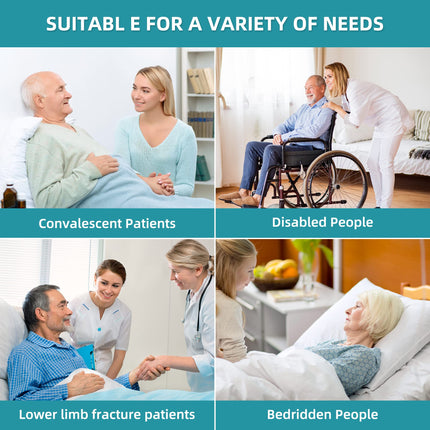 Fanwer (178 cm x 70 cm sliding sheet for bedridden patients with reinforced handles, sliding sheet care for moving and lifting patients, extendable, sliding sheet for nursing staff, family kitchens