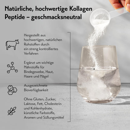 pureSGP Collagen [300g]: Purest pharmacy-grade collagen – Bioactive premium peptides from high-quality collagen hydrolysate. With vitamin C &amp; biotin – Tasteless – Good solubility