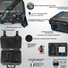 LEKUFEE Waterproof Case for DJI Mini 4 Pro/DJI Mini 3/ DJI Mini 3 Pro and DJI Mini 3 Accessories (Case only)