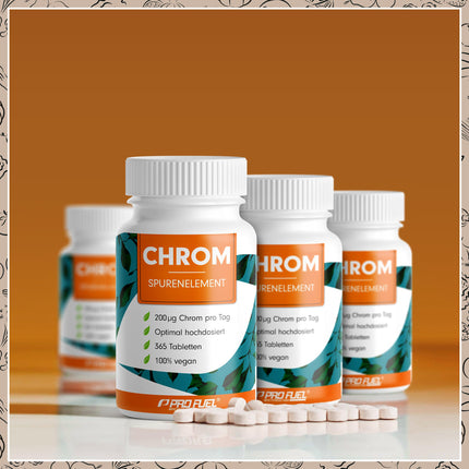 Chromium Picolinate 365 tablets with 200 mcg chromium – optimal high dosage – normal blood sugar levels and macronutrient metabolism – no additives – laboratory-tested with certificate – vegan