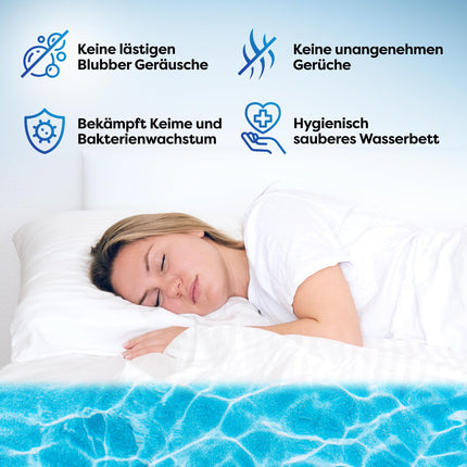blupalu Waterbed Conditioner Premium Care – 8x 250ml – Waterbed conditioner against odors &amp; algae, care for all water mattresses &amp; systems from all well-known manufacturers