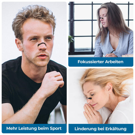 Magnetic Nose Strips Snoring (Starter Kit 15 Days) – Anti-Snoring Nose Strips, Snore Stopper &amp; Snoring Splint for Better Breathing, Nasal Strips &amp; Nose Strips Magnet