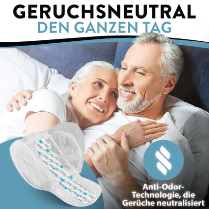 Harmony Care® Men SUPER absorbent incontinence pads for men with mild to moderate bladder weakness - discreet pads for men with incontinence - 20 pieces