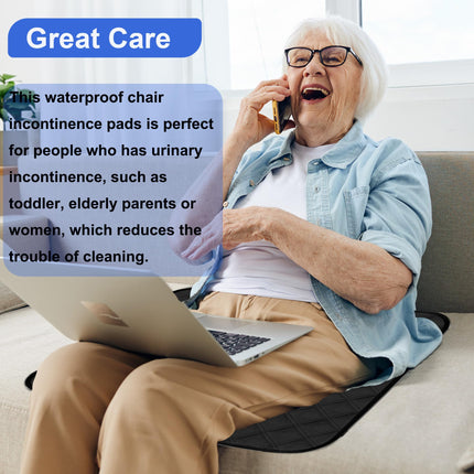 HUNAIGEE Washable Incontinence Chair Cover Waterproof Incontinence Seat Cover for incontinence with Anti-Slip 54x56cm Pack of 3