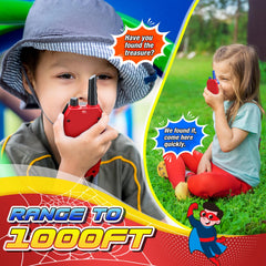 Toyokid Walkie Talkie Kids, Toy &amp; Gift &amp; Birthday Present for Children (Red Blue &amp; Black)