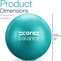 Core Balance Pilates Ball - Anti-Burst Yoga Ball - Non-Slip PVC - Gymnastics, Fitness, Physiotherapy Lightweight - Easy to Inflate - 200 kg Maximum Weight - 23 cm, 200 g - 4