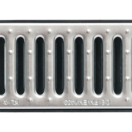1m drainage channel patio channel steel grate galvanized complete SET, System A15 98mm