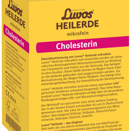 Luvos Healing Clay Microfine Capsules - Natural remedy for binding cholesterol and fats - Relieves flatulence, stomach pressure, and bloating - Supports intestinal cleansing - 100 Capsules