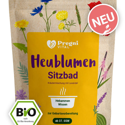 100% ORGANIC Hayflower Sitz Bath for Pregnancy | Hayflower bath for birth preparation from the 37th week of pregnancy - PregniVital®