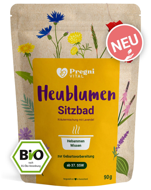 100% ORGANIC Hayflower Sitz Bath for Pregnancy | Hayflower bath for birth preparation from the 37th week of pregnancy - PregniVital®