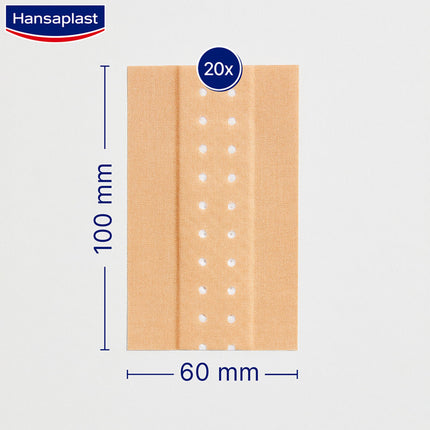 Hansaplast Classic plasters (2 mx 6 cm), cuttable wound plasters with extra strong adhesive and Bacteria Shield, flexible and breathable dressing material
