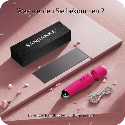 Vibration for women, G-spot vibration for women squirting, dildo, sex toy for women, 20 patterns 8 speeds, quiet waterproof, sex toy for women extremely hard (Rose Red)