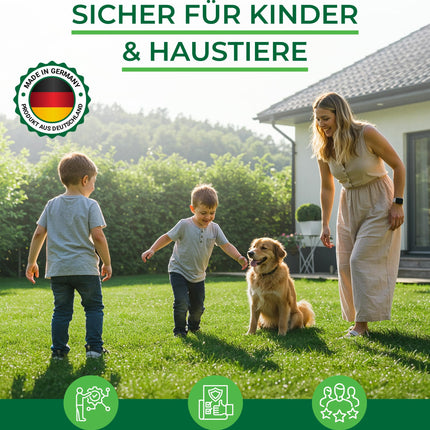 Organic Lawn Fertilizer Spring TEST WINNER Made in Germany – 2.5kg for 100sqm – Organic Lawn Fertilizer for healthy soil &amp; lush green lawn – Lawn Fertilizer, Spring Lawn Fertilizer from Natureflow Garden