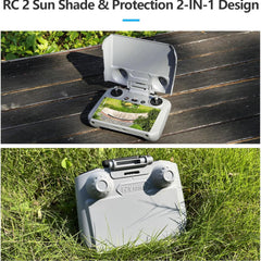 FPVtosky Drone Mini 4 Pro Accessories 7-in-1 Kit, Dual-Layer Mini 4 Pro Carrying Case, ND Filter Set, Landing Pad, Lanyard, RC-2 Sun Hood, Screen Protector for DJI Mini 4 Pro [Only for Mini 4 Pro RC 2]