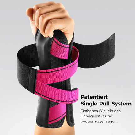 FREETOO Lightweight Wrist Support with Bionic Carpal Tunnel Splint, [One-Step Wear] Wrist Wraps for RSI, Tendonitis, Extended Wrist Splint for Women Men